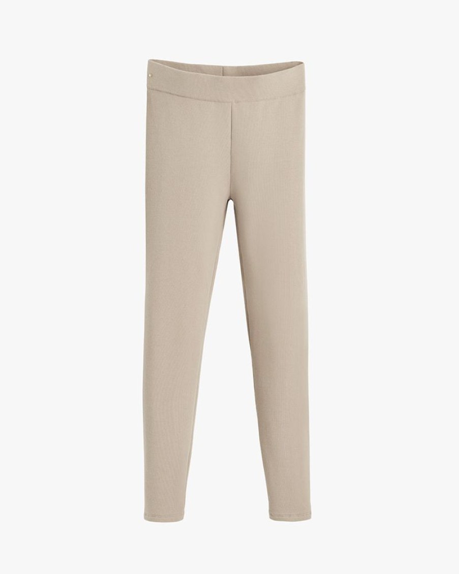 Clothing Cuyana | Fleece Leggings Stone