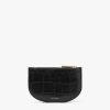 Small Leather Goods Cuyana | Cardholder (Croco) Black