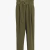 Clothing Cuyana | Silk Paperbag Pant Dark Olive