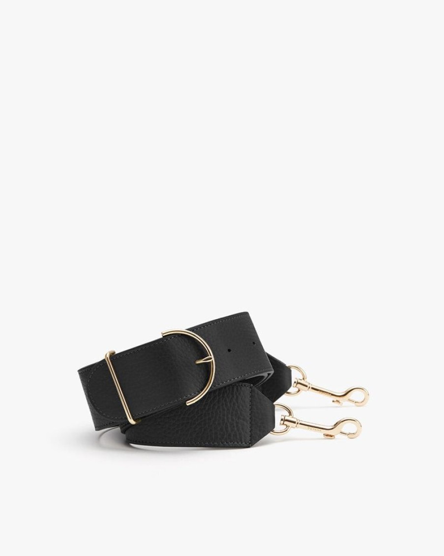 Small Leather Goods Cuyana | Adjustable Wide Strap Black