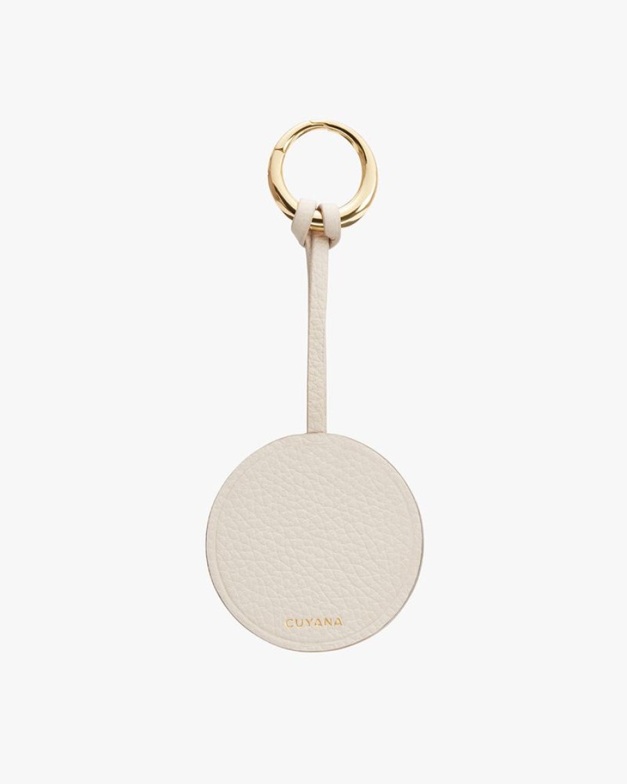 Small Leather Goods Cuyana | Circle Keychain Ecru