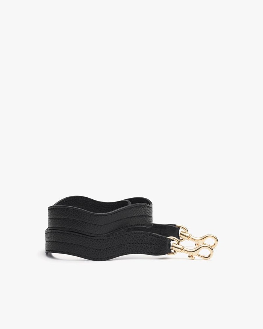 Small Leather Goods Cuyana | Wavy Strap Black / Black