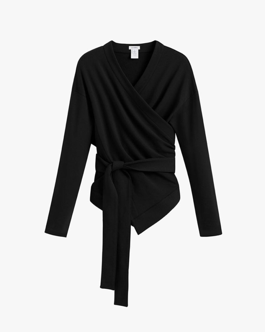 Clothing Cuyana | French Terry Wrap Black