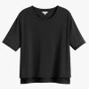 Clothing Cuyana | Pima Cropped Tee Black