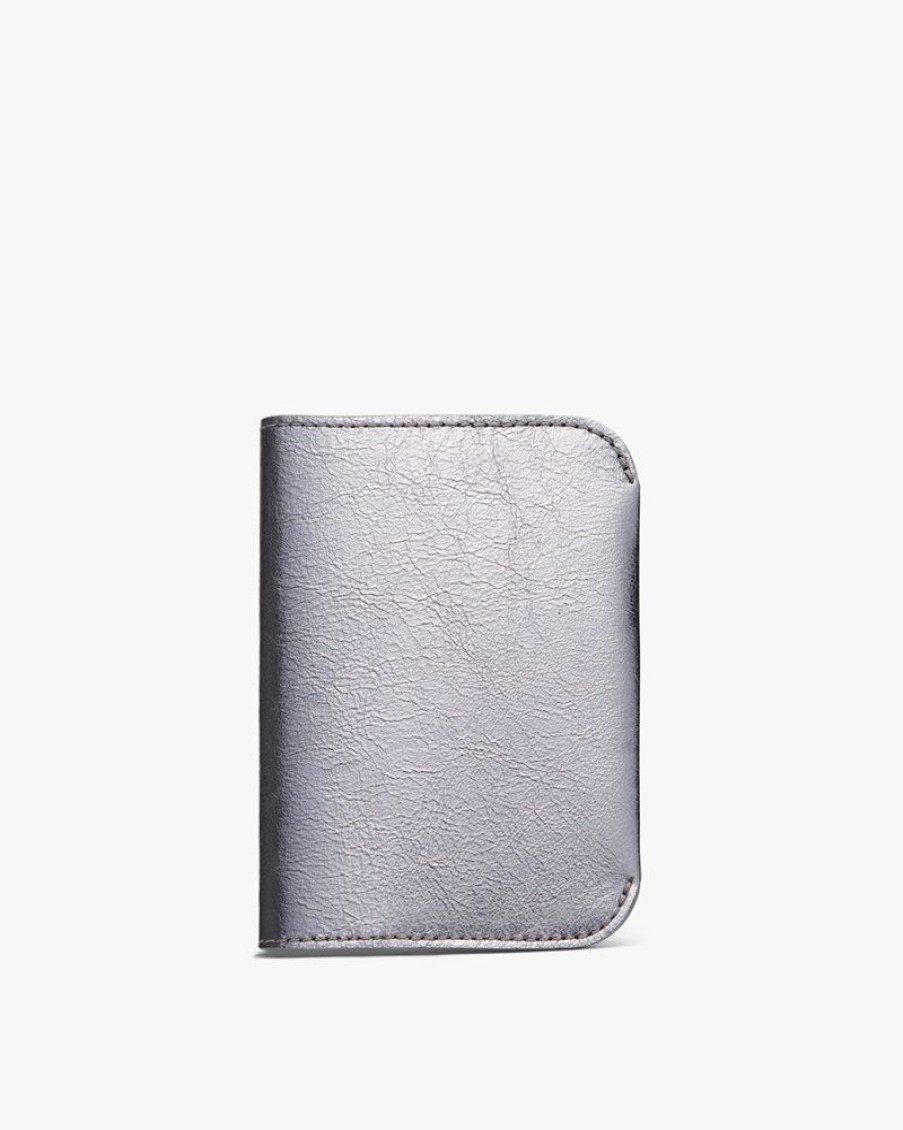 Small Leather Goods Cuyana | Passport Case (Shimmer) Anthracite