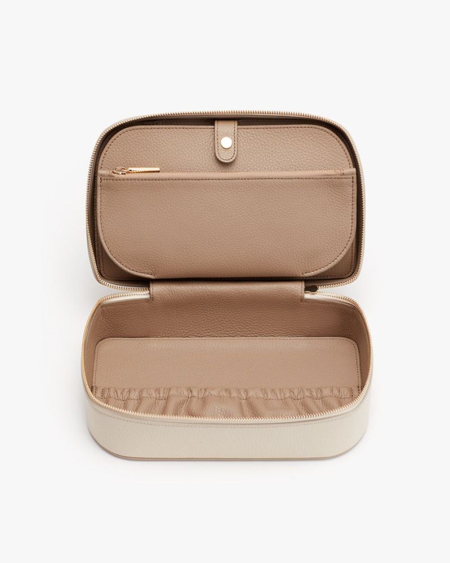 Small Leather Goods Cuyana | Travel Beauty Case Ecru