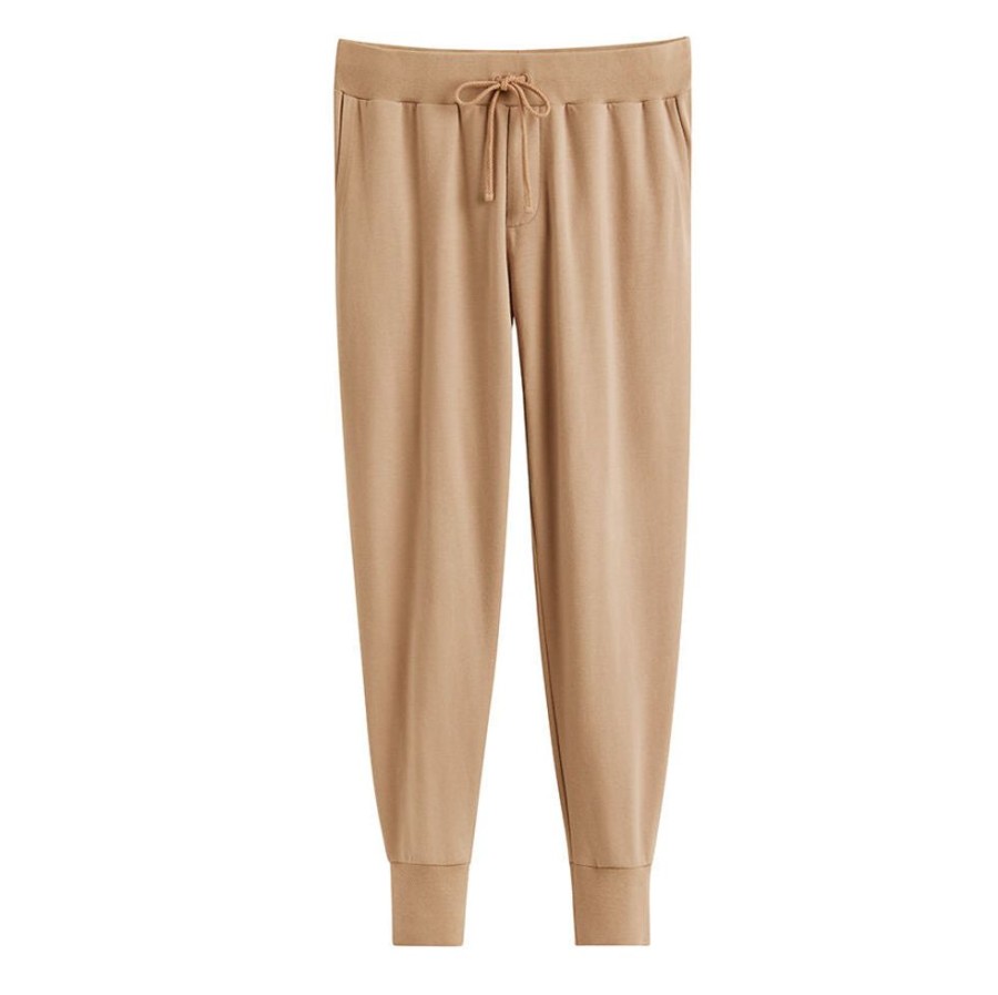 Clothing Cuyana | French Terry Tapered Lounge Pant Camel