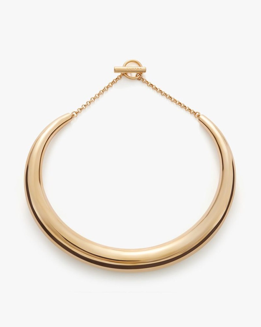 Accessories Cuyana | Sculpted Necklace Gold