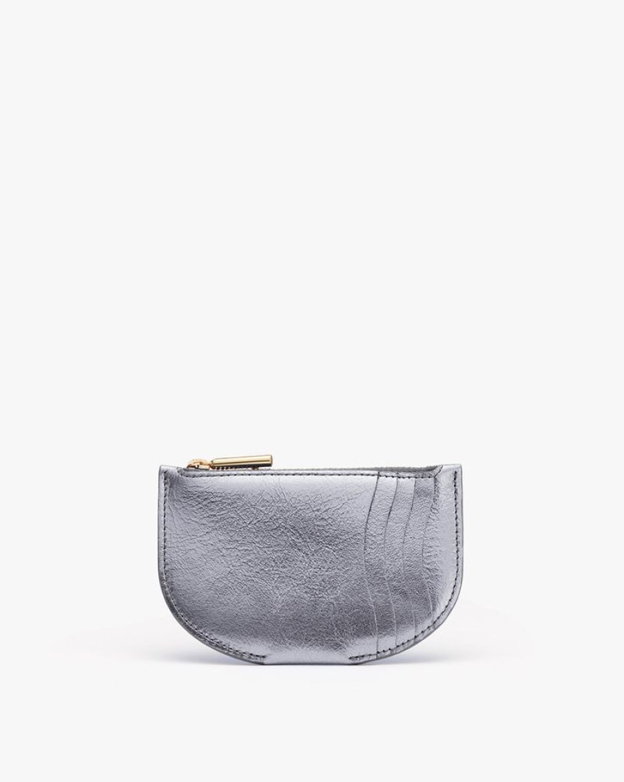 Small Leather Goods Cuyana | Cardholder (Shimmer) Anthracite