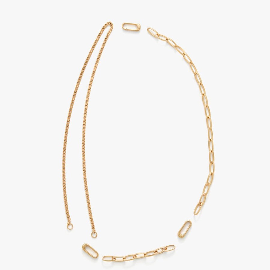 Accessories Cuyana | Double Chain Necklace Gold