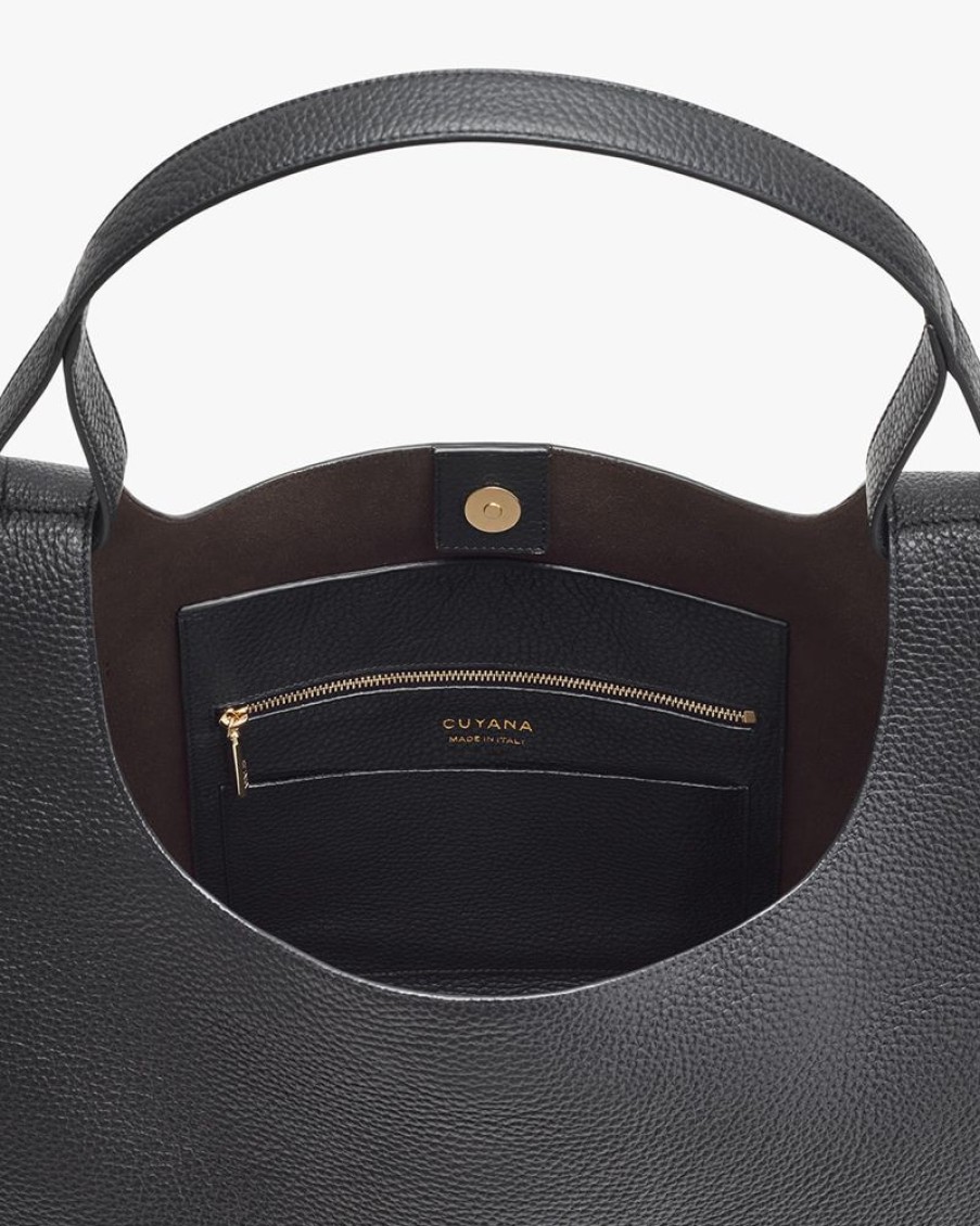 Bags Cuyana | Oversized Double Loop Bag Black