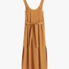 Clothing Cuyana | Linen Gathered Back Dress Honey