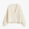 Clothing Cuyana | Alpaca Wool Cropped Cardigan Ecru