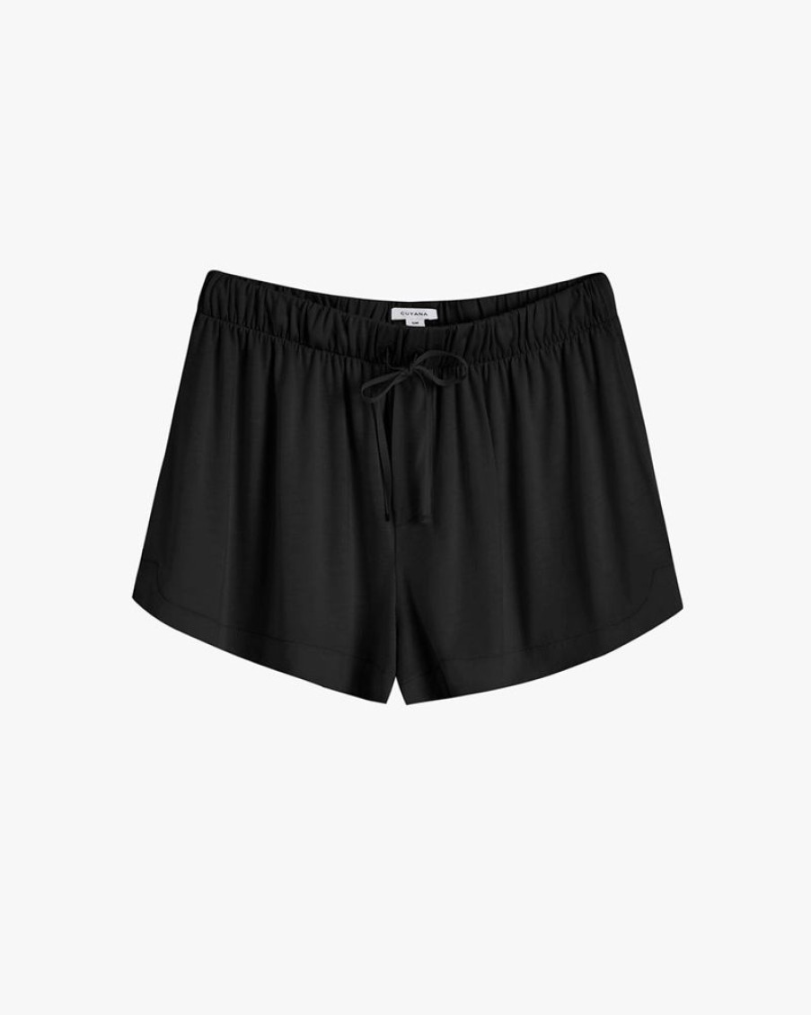 Clothing Cuyana | Organic Pima Sleep Shorts Black