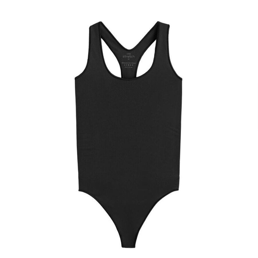 Clothing Cuyana | Stretch Tank Bodysuit Black