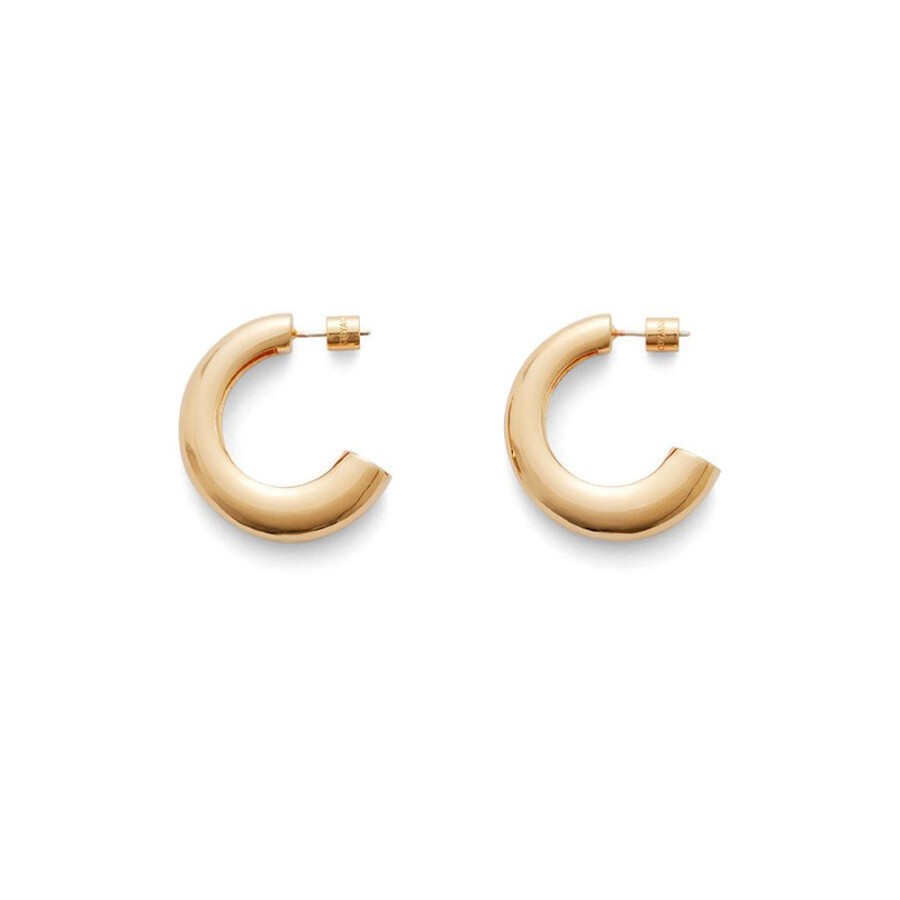 Accessories Cuyana | Crescent Hoop Earrings Gold