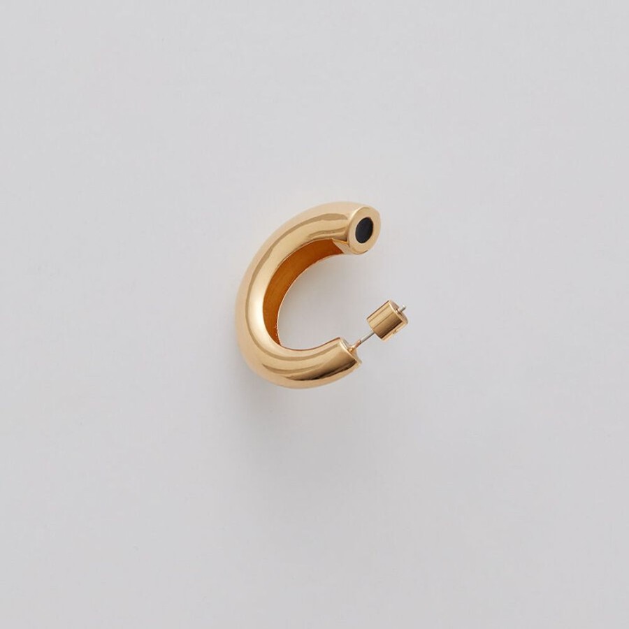 Accessories Cuyana | Crescent Hoop Earrings Gold