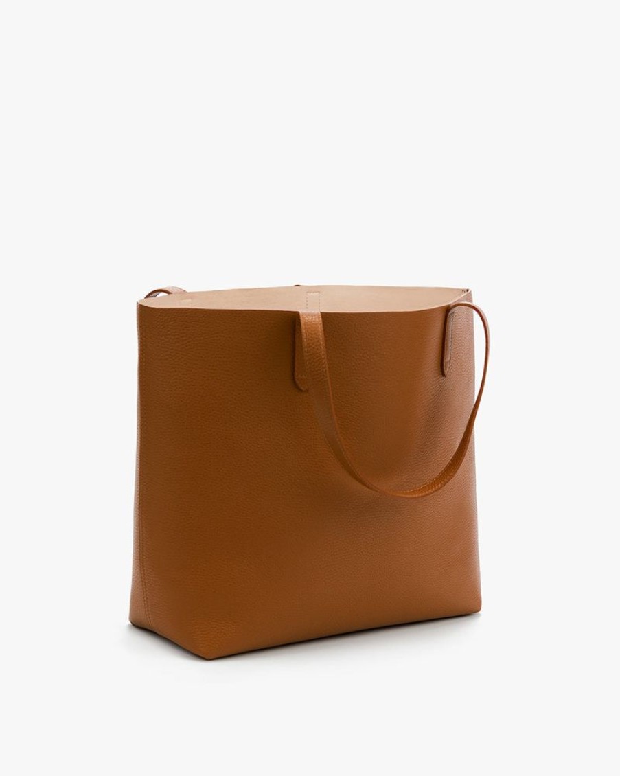 Bags Cuyana | Classic Structured Leather Tote Caramel/Blush