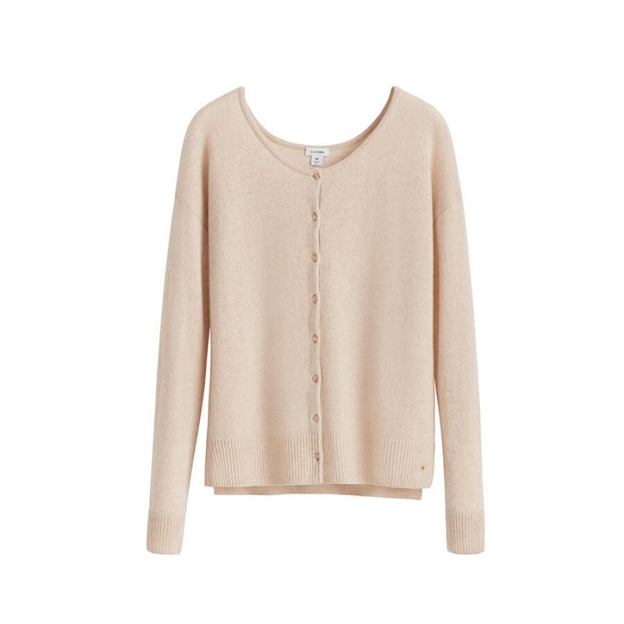 Clothing Cuyana | Single-Origin Cashmere Cardigan Beige