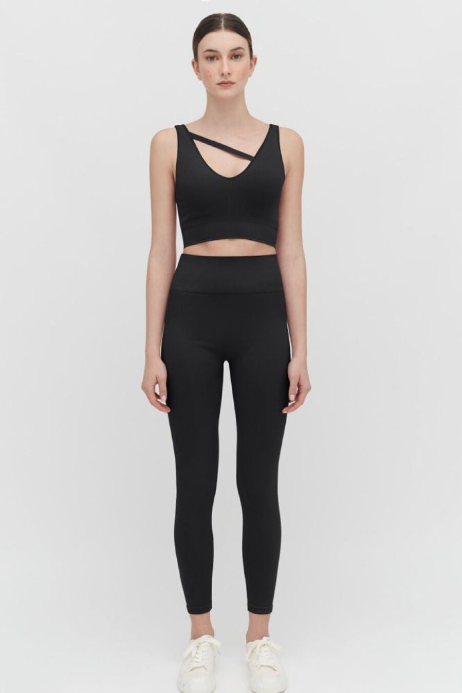 Clothing Cuyana | Stretch Cropped Top Black