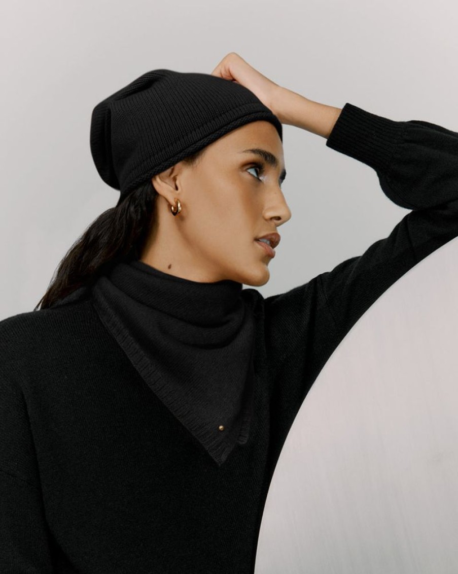 Accessories Cuyana | Single-Origin Cashmere Beanie Black