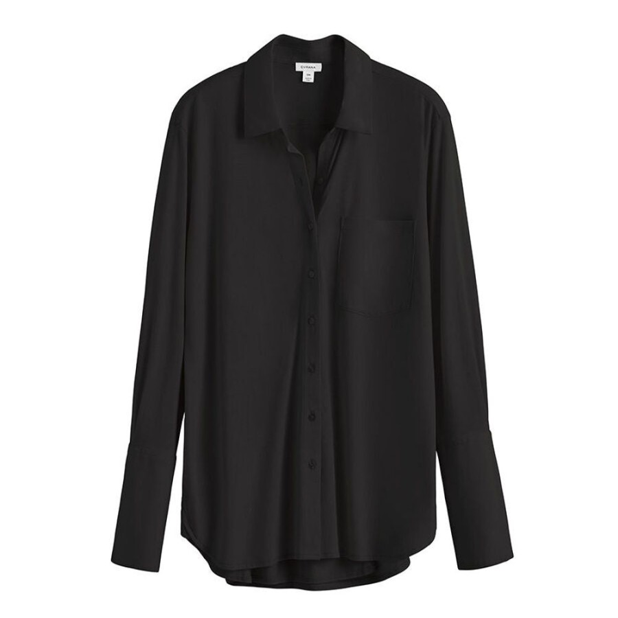 Clothing Cuyana | Organic Pima Shirt Black