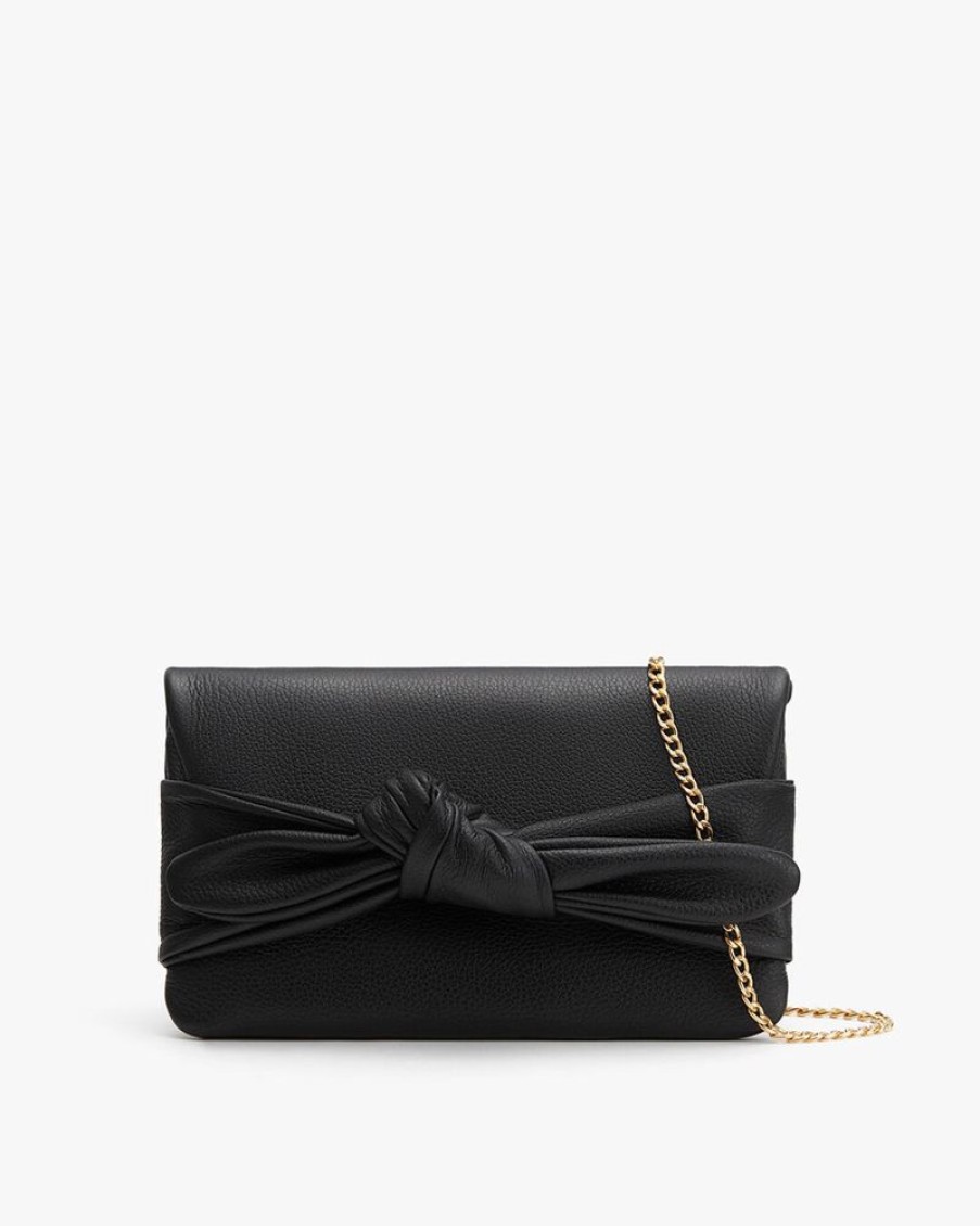 Bags Cuyana | Bow Clutch Black