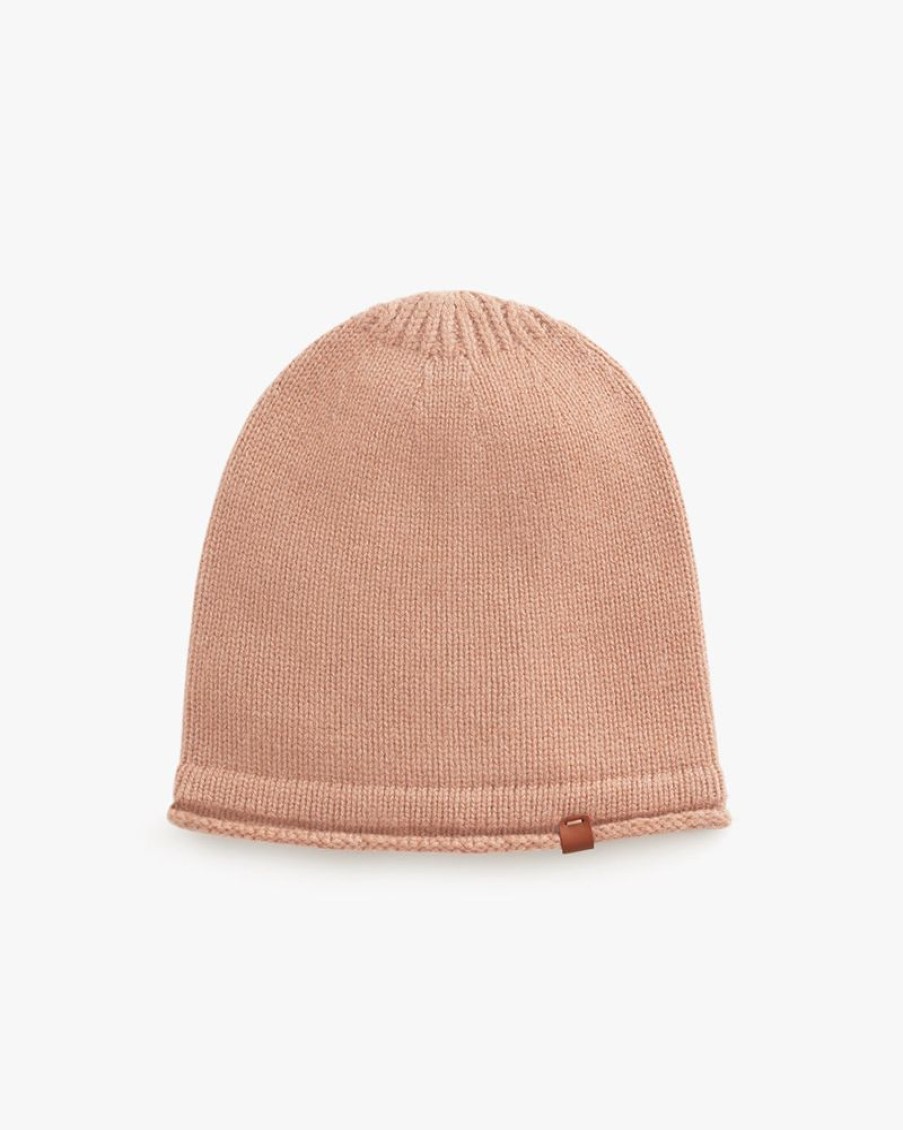 Accessories Cuyana | Kids Single-Origin Cashmere Beanie Apricot