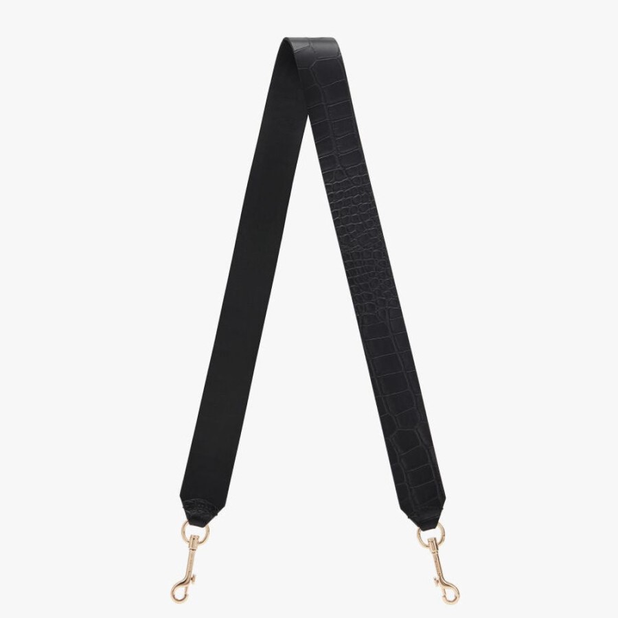 Small Leather Goods Cuyana | Wide Strap Black