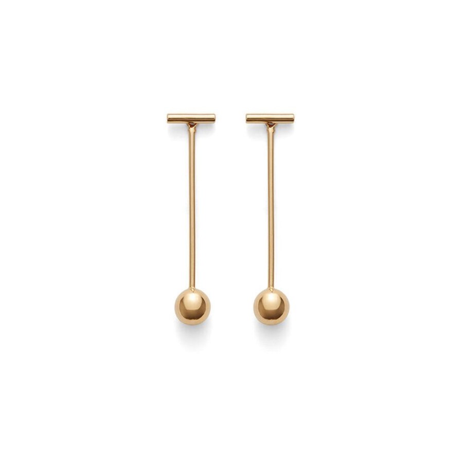 Accessories Cuyana | Bar Ear Jacket Earrings Gold