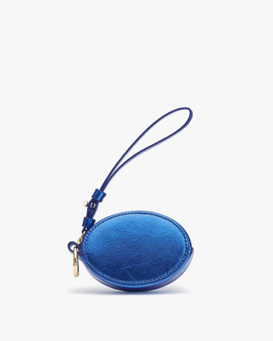 Small Leather Goods Cuyana | Airpod Case (Shimmer) Cobalt