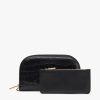 Small Leather Goods Cuyana | Duo Zip Wallet (Croco) Black