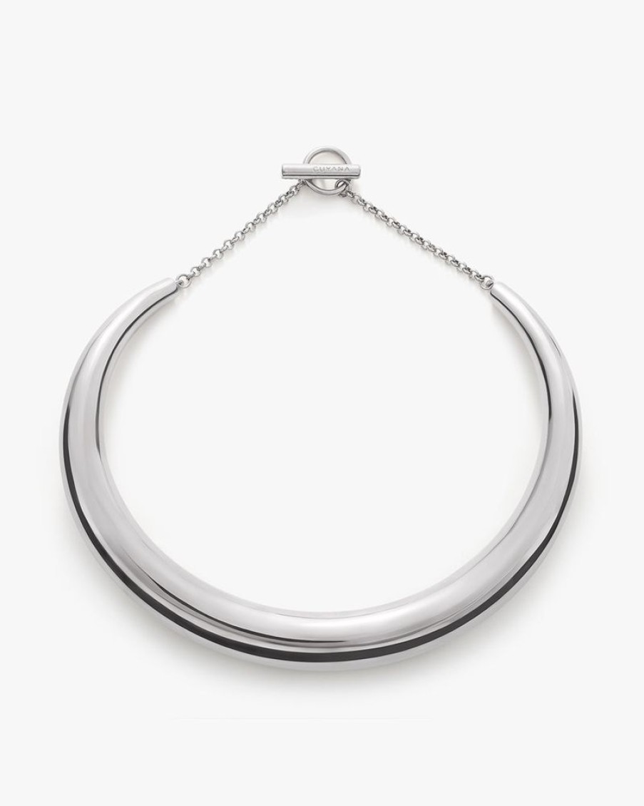 Accessories Cuyana | Sculpted Necklace Silver