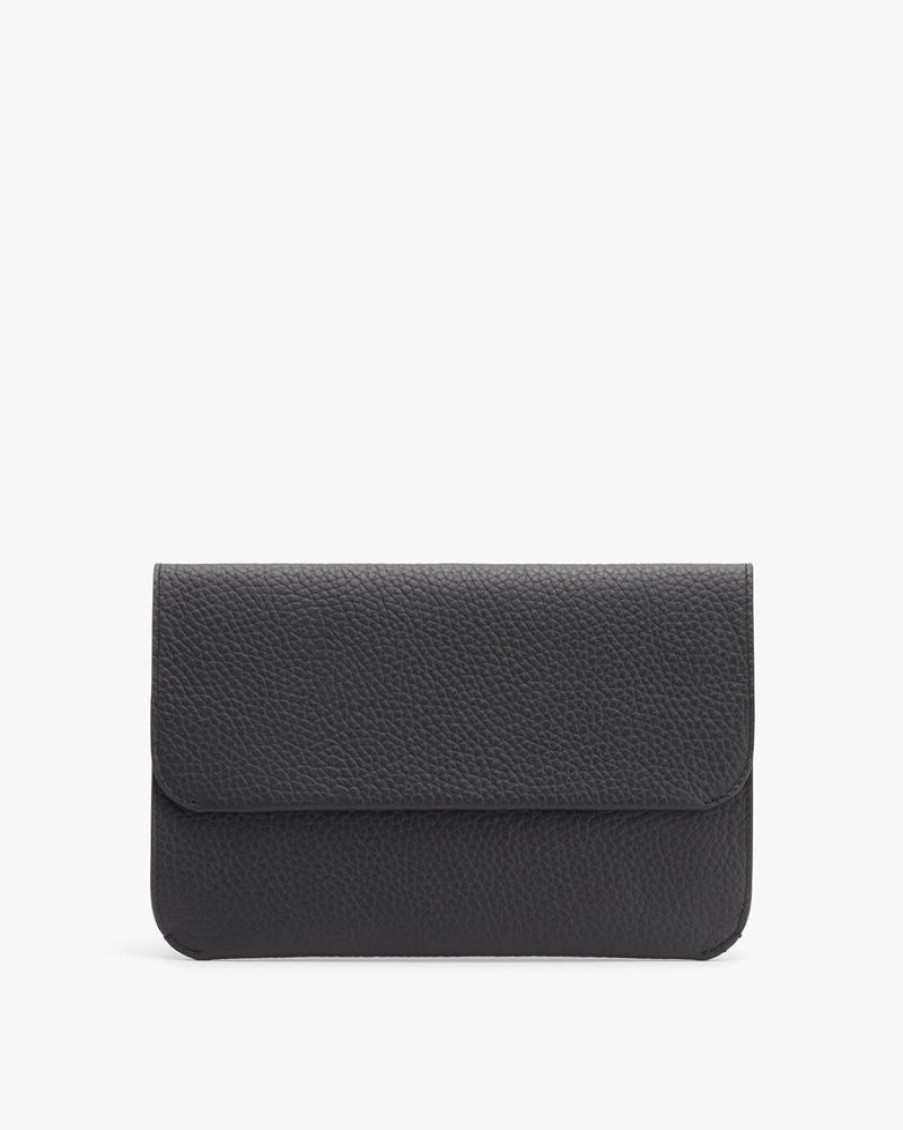 Small Leather Goods Cuyana | System Flap Bag Black