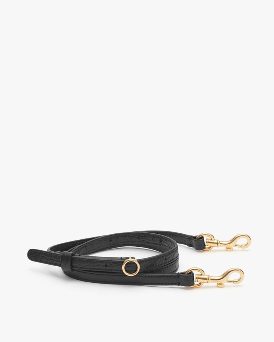 Small Leather Goods Cuyana | Thin Adjustable Strap Black