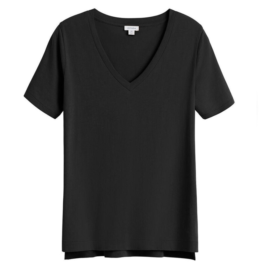 Clothing Cuyana | Pima V-Neck Tee Black