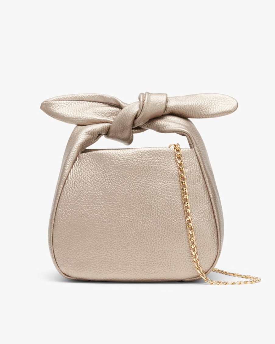 Bags Cuyana | Mini Bow Bag (Shimmer) Champagne