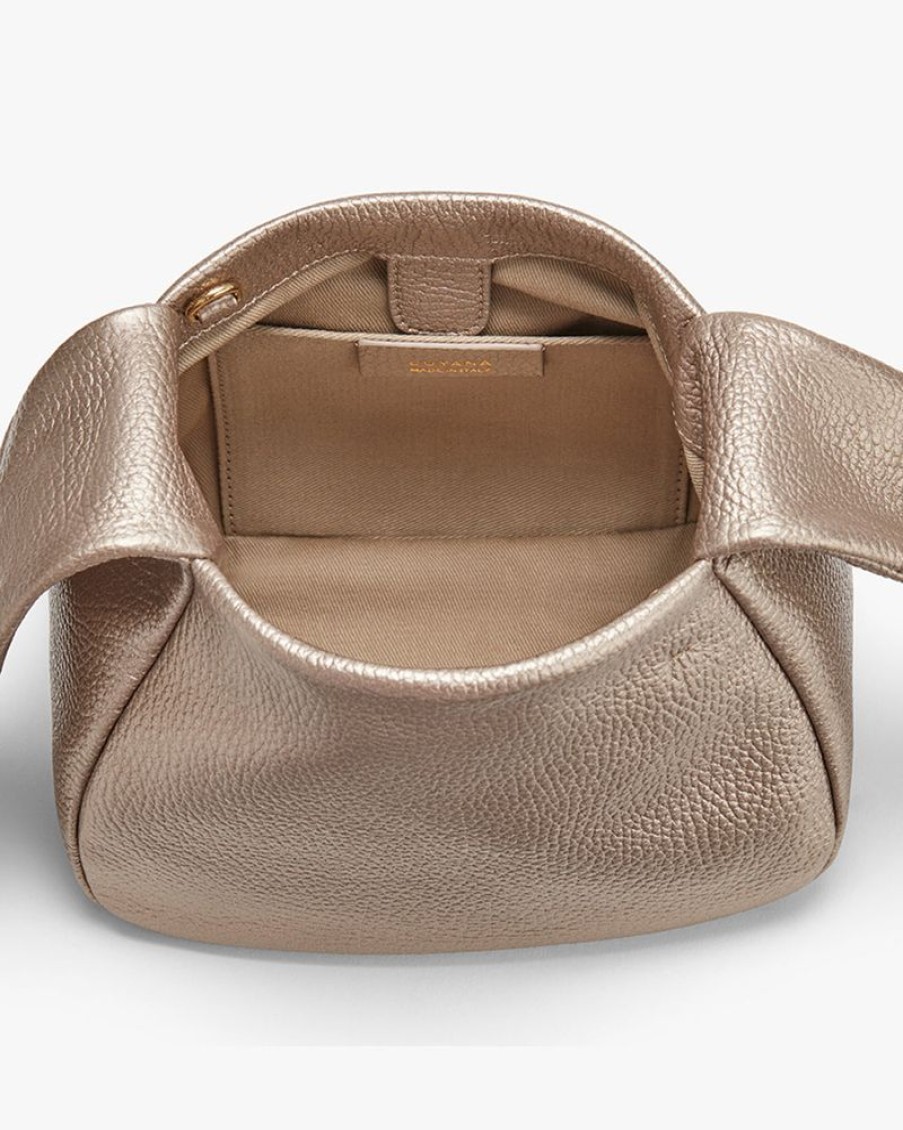 Bags Cuyana | Mini Bow Bag (Shimmer) Champagne