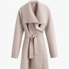 Clothing Cuyana | Wool Cashmere Sweater Coat Beige