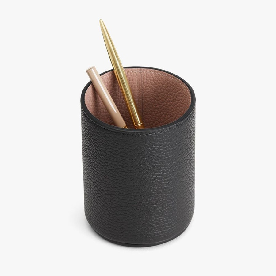 Accessories Cuyana | Leather Organizer Cup Black/Soft Rose