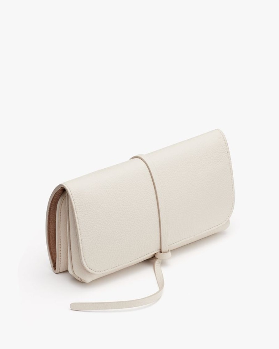 Small Leather Goods Cuyana | Travel Beauty Roll Ecru