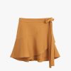 Clothing Cuyana | Linen Wrap Mini Skirt Honey