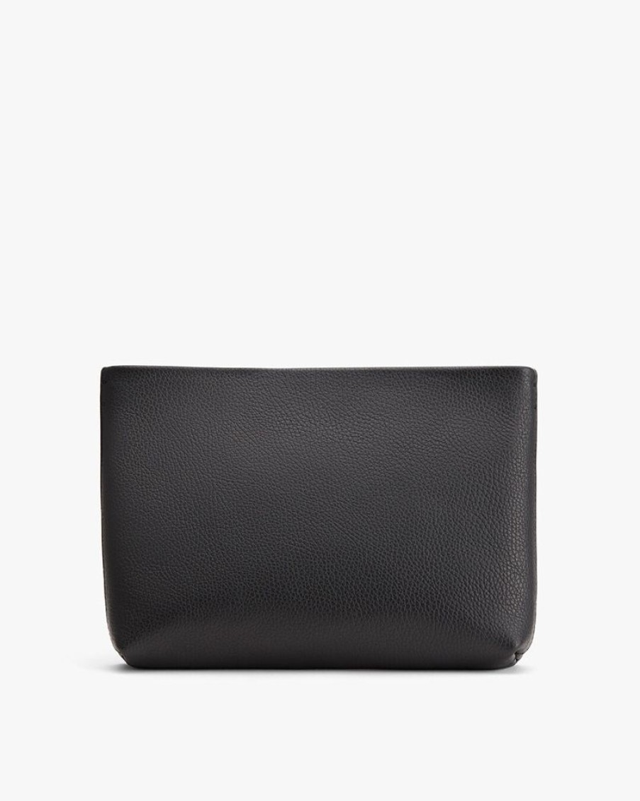 Small Leather Goods Cuyana | Small Zipper Pouch Black