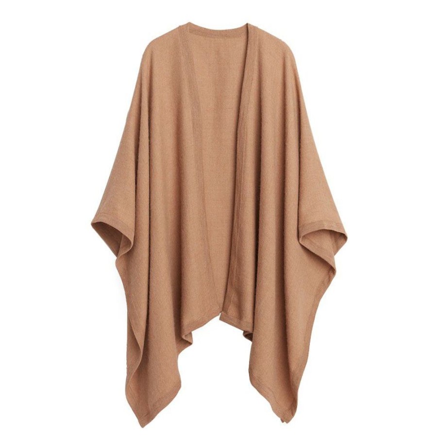 Clothing Cuyana | Baby Alpaca Square Edge Cape Camel